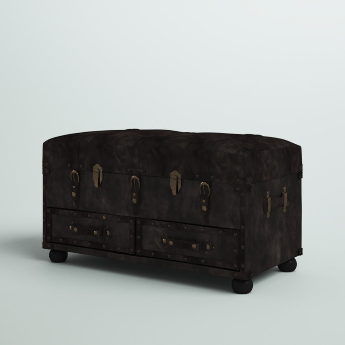Steelside™ Benson Upholstered Storage Ottoman Wayfair